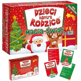 Dzieci kontra Rodzice Magia Świąt gra świąteczna z pytaniami 6+ Kangur