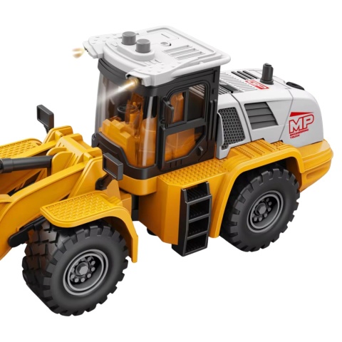 Koparka Pojazd Maszyna Budowlana Efekty Świetlne Dźwiękowe Ruchoma Łyżka