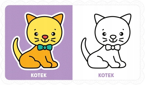 Kolorowanka maluszka Obrazki z grubym obrysem Zielone ciasteczko