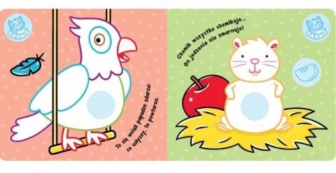 Kolorowanka z grubym obrysem zwierzęta w domu + naklejki papierowa zabawka