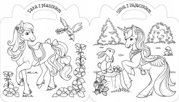 Kucyki Malowanka z naklejkami Przyjaciele Kolorowanka dla Dzieci Naklejki