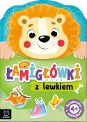 Łamigłówki z lewkiem. Książeczka z naklejkami 4+ Książki dla dzieci