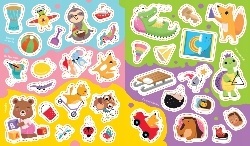 Małe zwierzaki Album z naklejkami Książęczka kreatywna Aktywizująca