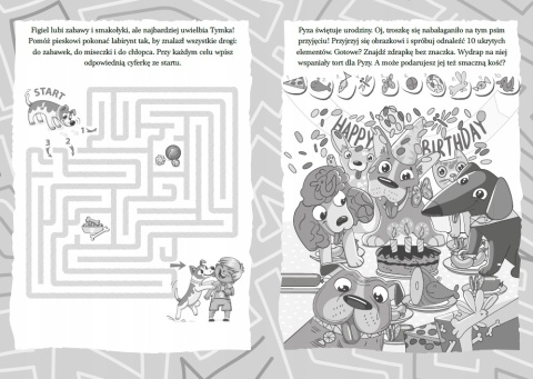Pieski Zadanka & zdrapywanki Zadania i ćwiczenia dla dzieci zdrapki