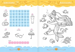 Słodkie syrenki Aktywizująca książeczka dla dziewczynek Krzyżówki Zadania