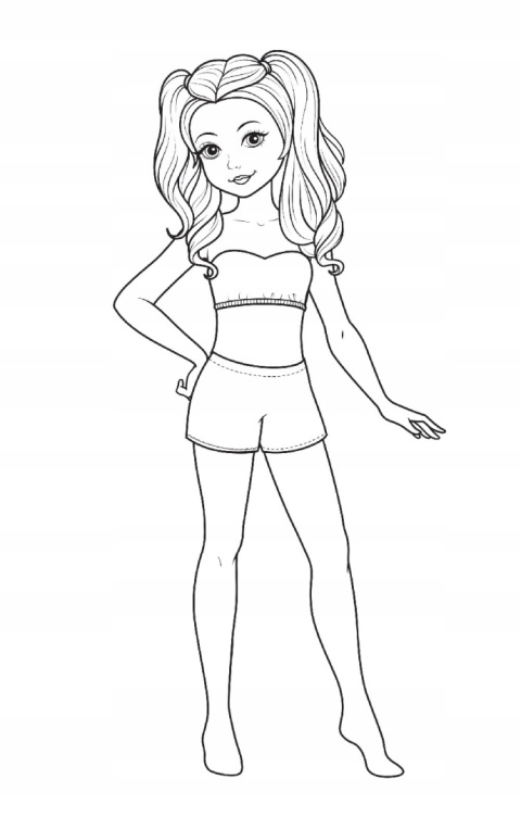 TOP Modelki Album dla zakręconej stylistki Kolorowanka Malowanka dla dzieci