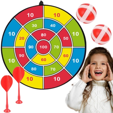 Dart Gra na Rzepy Tarcza Bezpieczne Rzutki Lotki Zręcznościowa Dla Dzieci