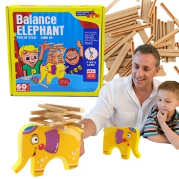 GRA ZRĘCZNOŚCIOWA RODZINNA WIEŻA SŁONIK PATYCZKI