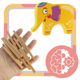 GRA ZRĘCZNOŚCIOWA RODZINNA WIEŻA SŁONIK PATYCZKI