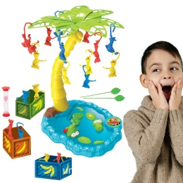 GRA ZRĘCZNOŚCIOWA SPADAJACE MAŁPKI GRA RODZINNA TOWARZYSKA PATYCZKI