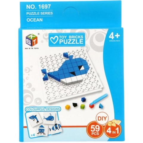 Gra Logiczna Układanka Karty Montessori Tangram Puzzle Klocki Mozaika 59 el