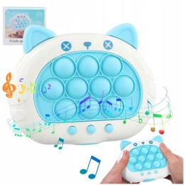 Gra Zręcznościowa Antystresowa Pop It PopIT Elektryczna Konsola LED Dźwięk