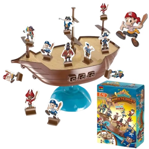 Gra Zręcznościowa Balansujący Statek Piracki Załoga Utrzymanie Równowagi