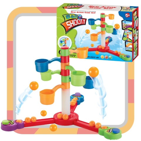 Gra Zręcznościowa Skaczące Kulki Piłeczki Traf Do Kubeczków Wyrzutnia