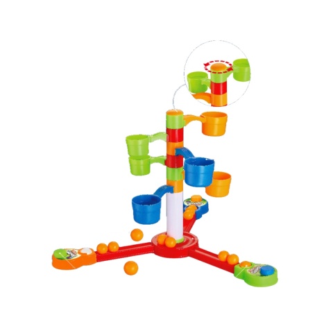 Gra Zręcznościowa Skaczące Kulki Piłeczki Traf Do Kubeczków Wyrzutnia