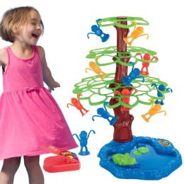 Skaczące Małpki Duży Zestaw Gra Towarzyska Figurki Małpki Drzewo Jeziorko