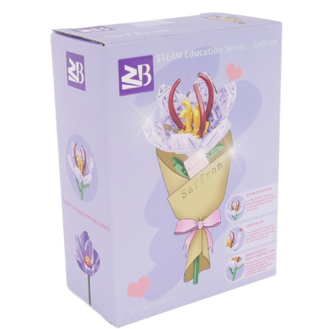 Zestaw Klocki Kwiaty 90 Elementów Instrukcja Składania Prezent Ozdoba