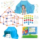 Zestaw Konstrukcyjny Budowa Namiot Baza Patyczki Kulki Otwory Materiał 66El Zestaw Konstrukcyjny Budowa Namiot Baza Patyczki Kulki Otwory Materiał 66El