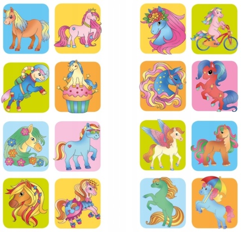 Brzdące kolorują Kucyki Malowanka dla dzieci kolorowanka konie Brzdące kolorują Kucyki Malowanka dla dzieci kolorowanka konie