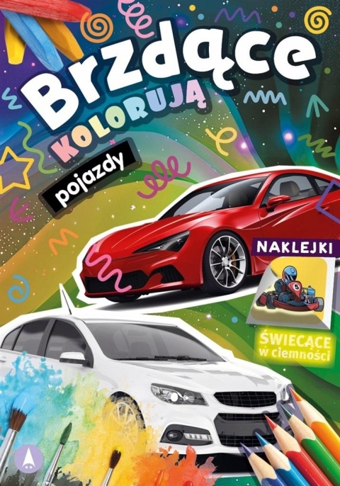 Brzdące kolorują Pojazdy Kolorowanka z naklejkami malowanka Samochody Brzdące kolorują Pojazdy Kolorowanka z naklejkami malowanka Samochody