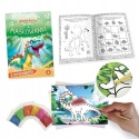 Dinozaury Zadanka & piaskowanki Malowanie piaskiem ćwiczenia dla dzieci
