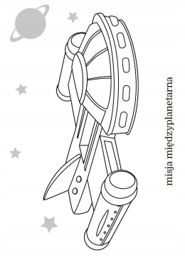 Kolorowanka Malowanka dla dzieci Maluszkowe malowanie Pojazdy kosmiczne