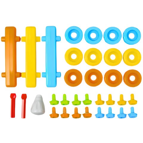 Klocki Konstrukcyjne Montessori Zestaw Budowanie Aut Śrubokręt I Akcesoria Klocki Konstrukcyjne Montessori Zestaw Budowanie Aut Śrubokręt I Akcesoria