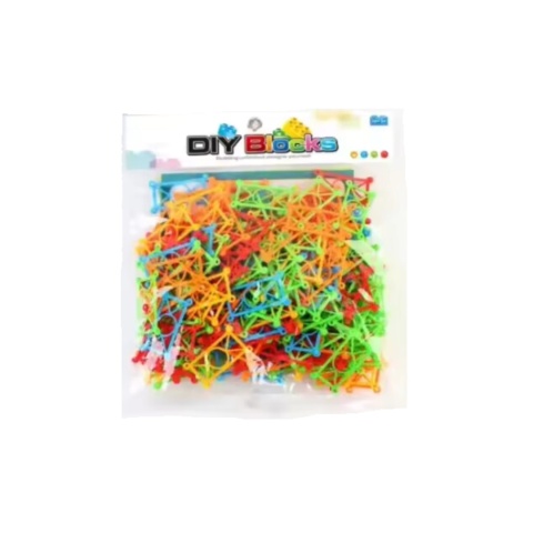 Klocki Konstrukcyjne Zestaw Patyczki Słomki Edukacyjne Kolorowe 204 ele Klocki Konstrukcyjne Zestaw Patyczki Słomki Edukacyjne Kolorowe 204 ele