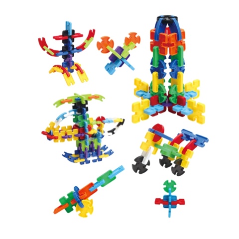 Kreatywne Klocki Konstrukcyjne Edukacyjne Kolorowe Dla Dzieci 242 ele
