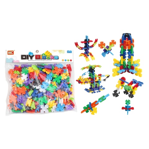 Kreatywne Klocki Konstrukcyjne Edukacyjne Kolorowe Dla Dzieci 242 ele