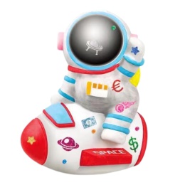 Skarbonka Na Prezent Astronauta Duża Zestaw Kreatywny Farbki i Naklejki