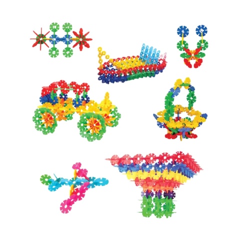 Zestaw Klocki Konstrukcyjne Klocków Edukacyjne Śnieżynki Kwiatki 290 ele Zestaw Klocki Konstrukcyjne Klocków Edukacyjne Śnieżynki Kwiatki 290 ele