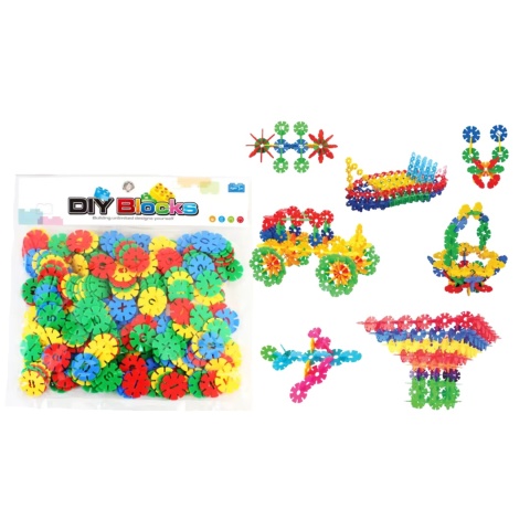 Zestaw Klocki Konstrukcyjne Klocków Edukacyjne Śnieżynki Kwiatki 290 ele Zestaw Klocki Konstrukcyjne Klocków Edukacyjne Śnieżynki Kwiatki 290 ele