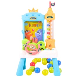 Duża Gra Zręcznościowa Łapacz Kulek Winda Automat Kierownica LED Naklejki