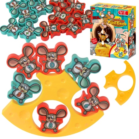Gra Zręcznościowa Balansujący Serek Ser Spadające Myszki Figurki 3 Tryby Gra Zręcznościowa Balansujący Serek Ser Spadające Myszki Figurki 3 Tryby