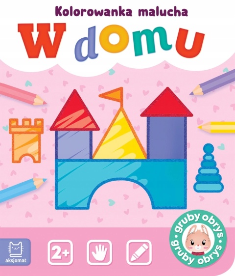 Kolorowanka malucha z grubym obrysem i naklejkami Malowanka dla dzieci