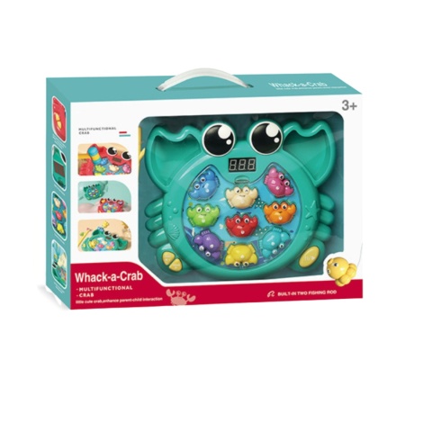 Krab Gra Zręcznościowa 2w1 Złap Kraba Łowienie Wbijak Zestaw Młoteczek