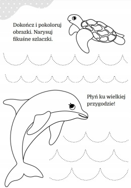 Maluszkowe malowanie Szlaczki kolorowanka edukacyjna dla dziec Malowanka