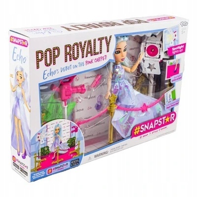 SNAPSTAR LALKA ECHO POP ROYALTY SNAP STAR ZESTAW DEBIUT NA RÓŻOWYM DYWANIE