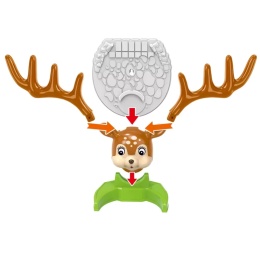 Traf Do Celu Gra Zręcznościowa Jelonek Jeleń Kubeczki Piłki Rogi Klepsydra