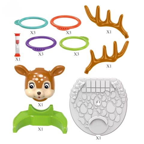 Traf Do celu Gra Zręcznościowa Składany Jelonek Jeleń Obręcze Klepsydra